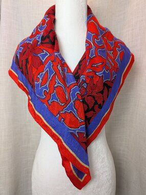 Evan Picone Neck Scarf Likely Silk 30" x 30"